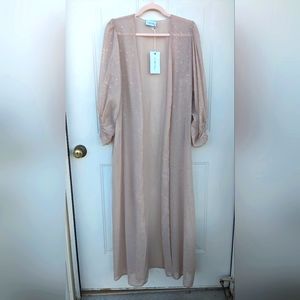 ADRIENNE Clothing Small Confetti Duster Boho Chic Party Chic Bridal NWT